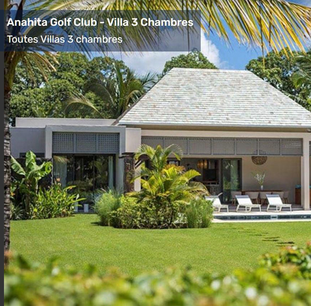 Anahita Golf Club - Toutes Villas 3 Chambres 