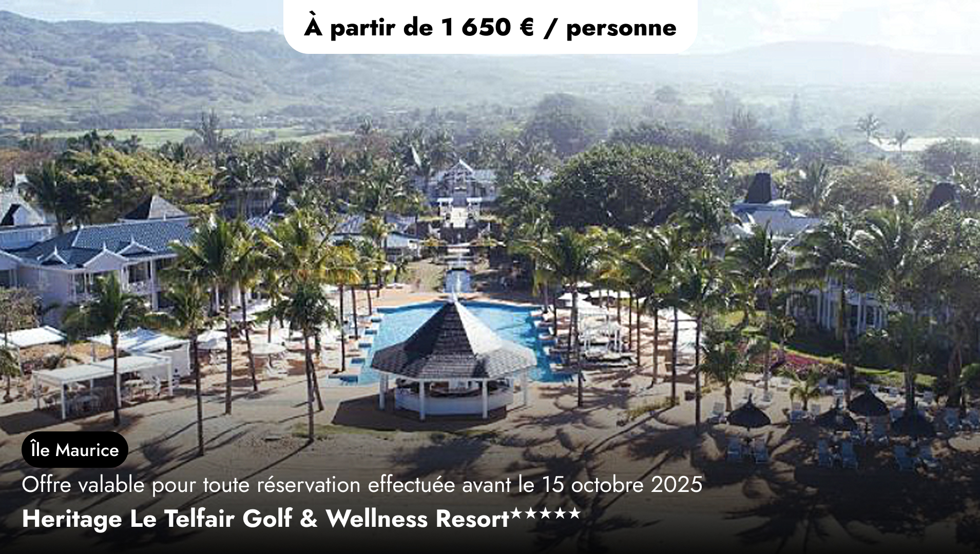 Offre de séjour golf à l'Île Maurice - Heritage Le Telfair Golf & Wellness Resort★★★★★