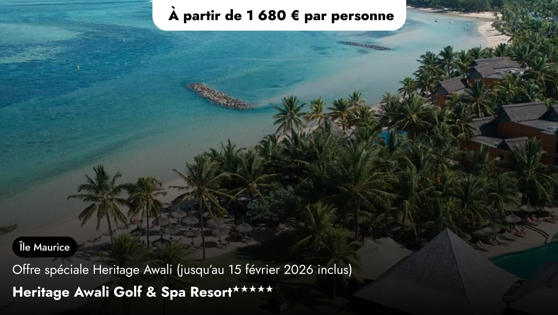 Offre Spéciale Héritage Resorts - Heritage Awali Golf & Spa Resort★★★★★