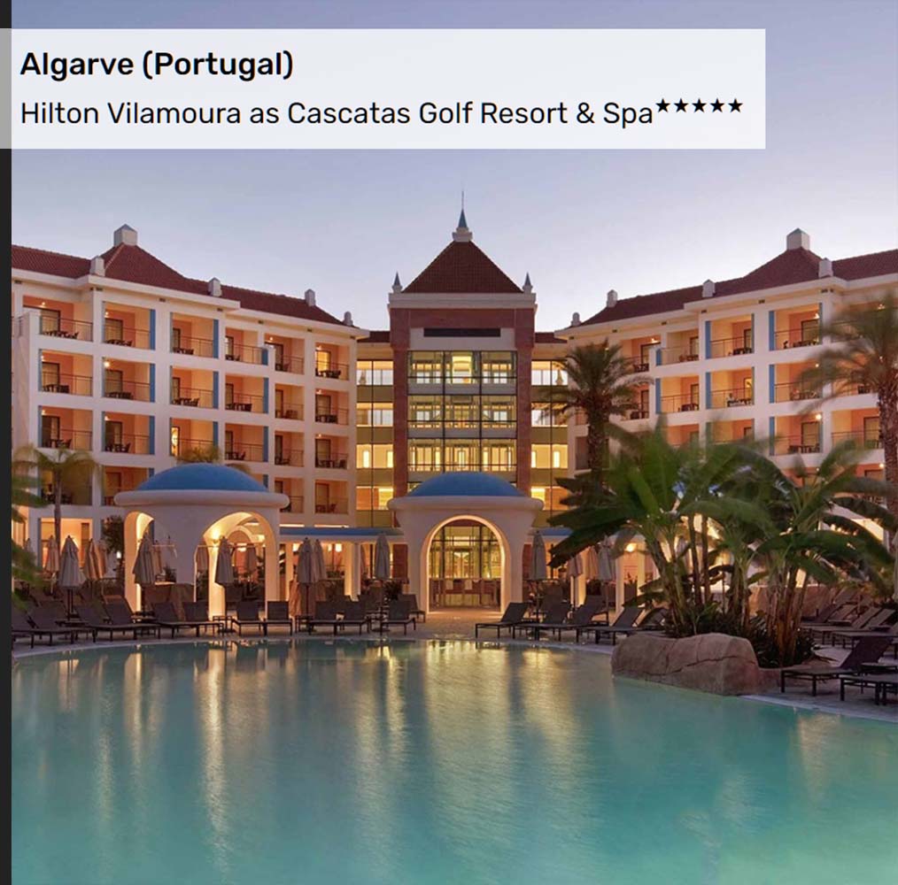 Offre Spéciale au Portugal : Hilton Vilamoura as Cascatas Golf Resort & Spa★★★★★