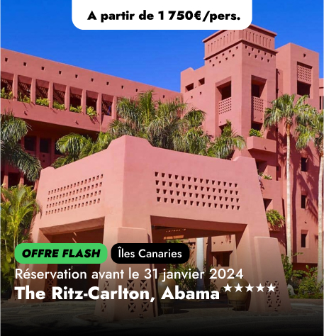 Offre FLASH Spéciale aux Îles Canaries, au The Ritz-Carlton, Abama★★★★★