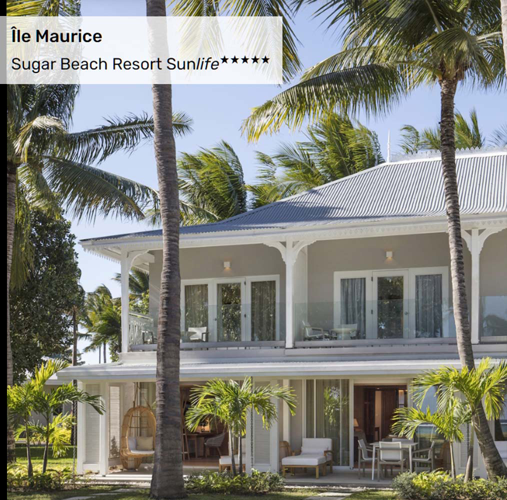 Offre Spéciale à l'Île Maurice : Sugar Beach Resort Sunlife★★★★★
