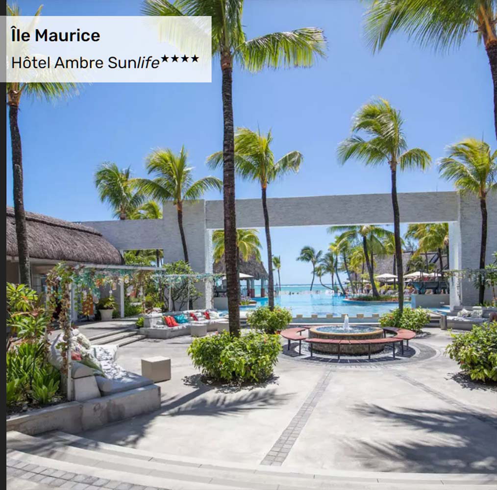 Offre Spéciale à l'Île Maurice : Hôtel Ambre Sunlife★★★★