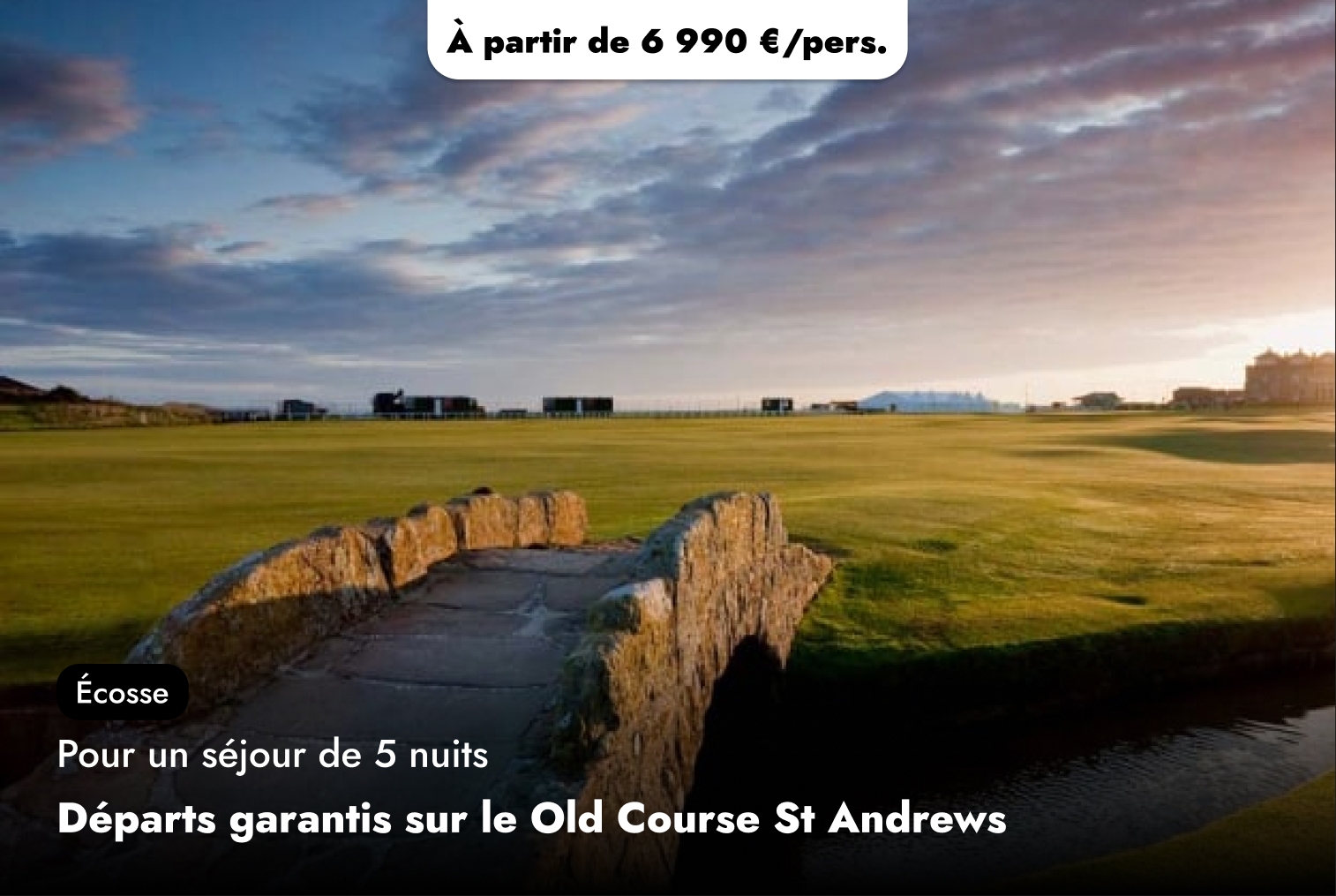 Départs garantis sur le Old Course St Andrews en 2026