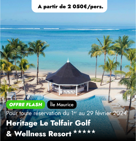 Offre FLASH à l'Île Maurice : Heritage Le Telfair Golf & Wellness Resort★★★★★