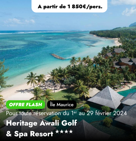 Offre FLASH à l'Île Maurice : Heritage Awali Golf & Spa Resort★★★★