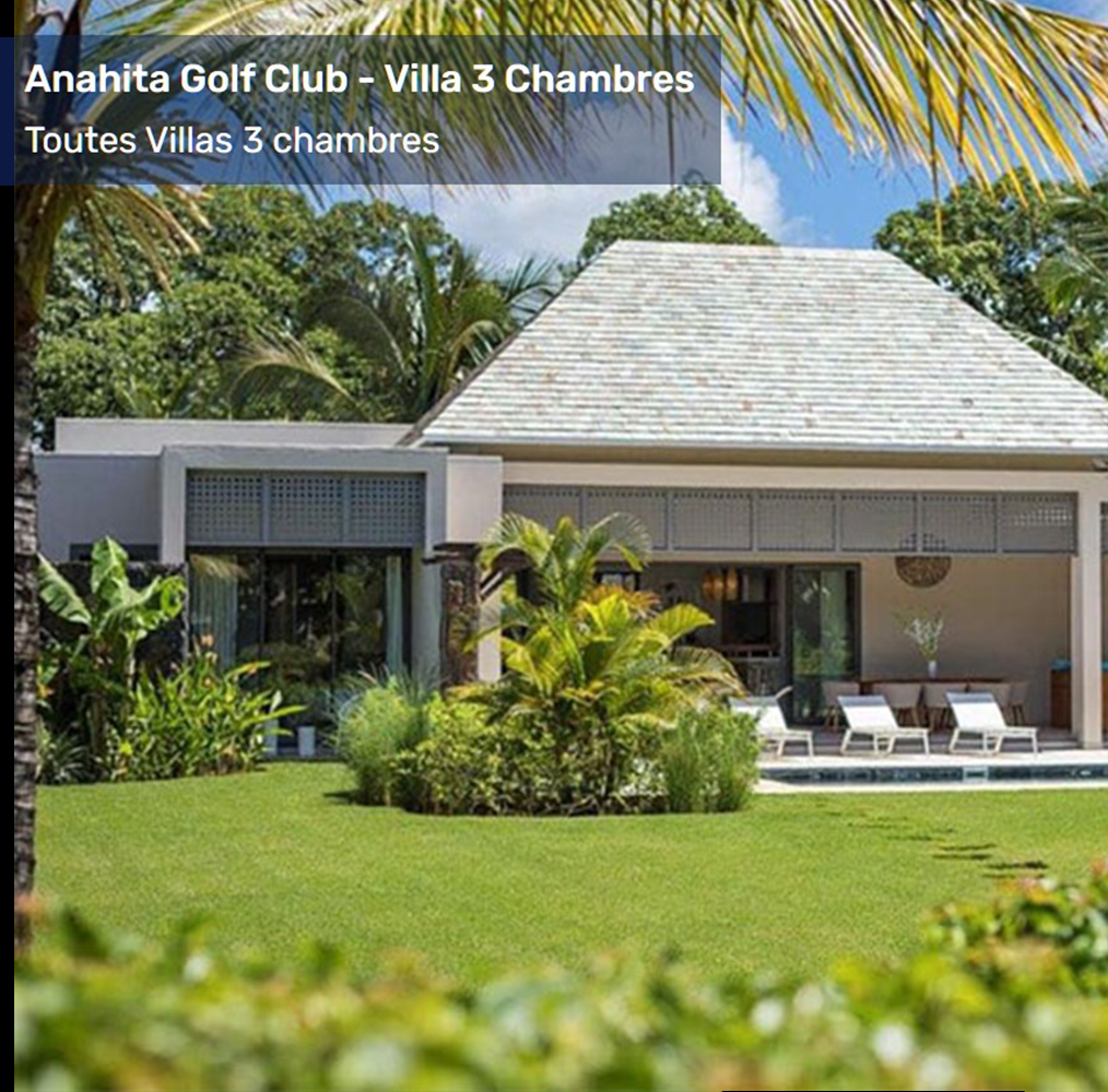 Anahita Golf Club - Toutes Villas 3 Chambres 