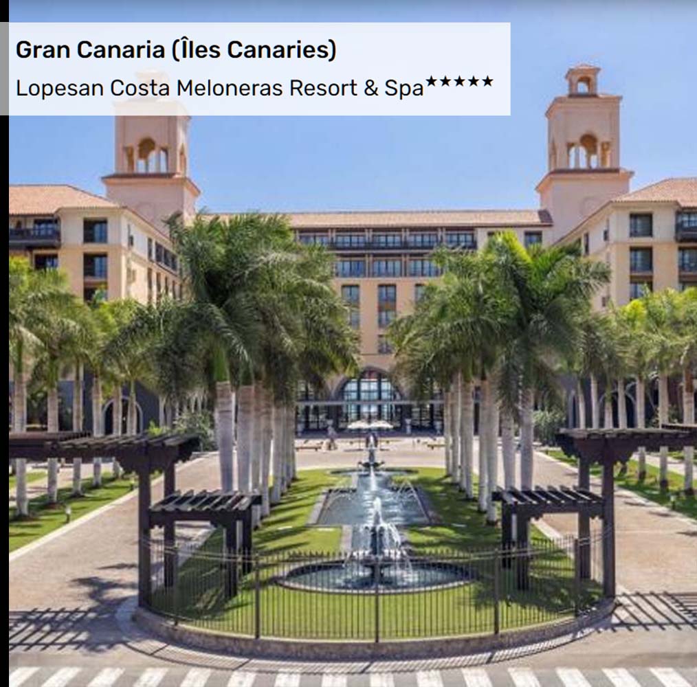 Offre Spéciale aux Îles Canaries : Lopesan Costa Meloneras Resort & Spa★★★★★ Offre Spéciale aux Îles Canaries : Lopesan Costa Meloneras Resort & Spa★★★★★