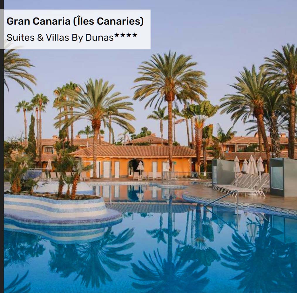 Offre Spéciale aux Îles Canaries : Suites & Villas By Dunas★★★★ Offre Spéciale aux Îles Canaries : Suites & Villas By Dunas★★★★